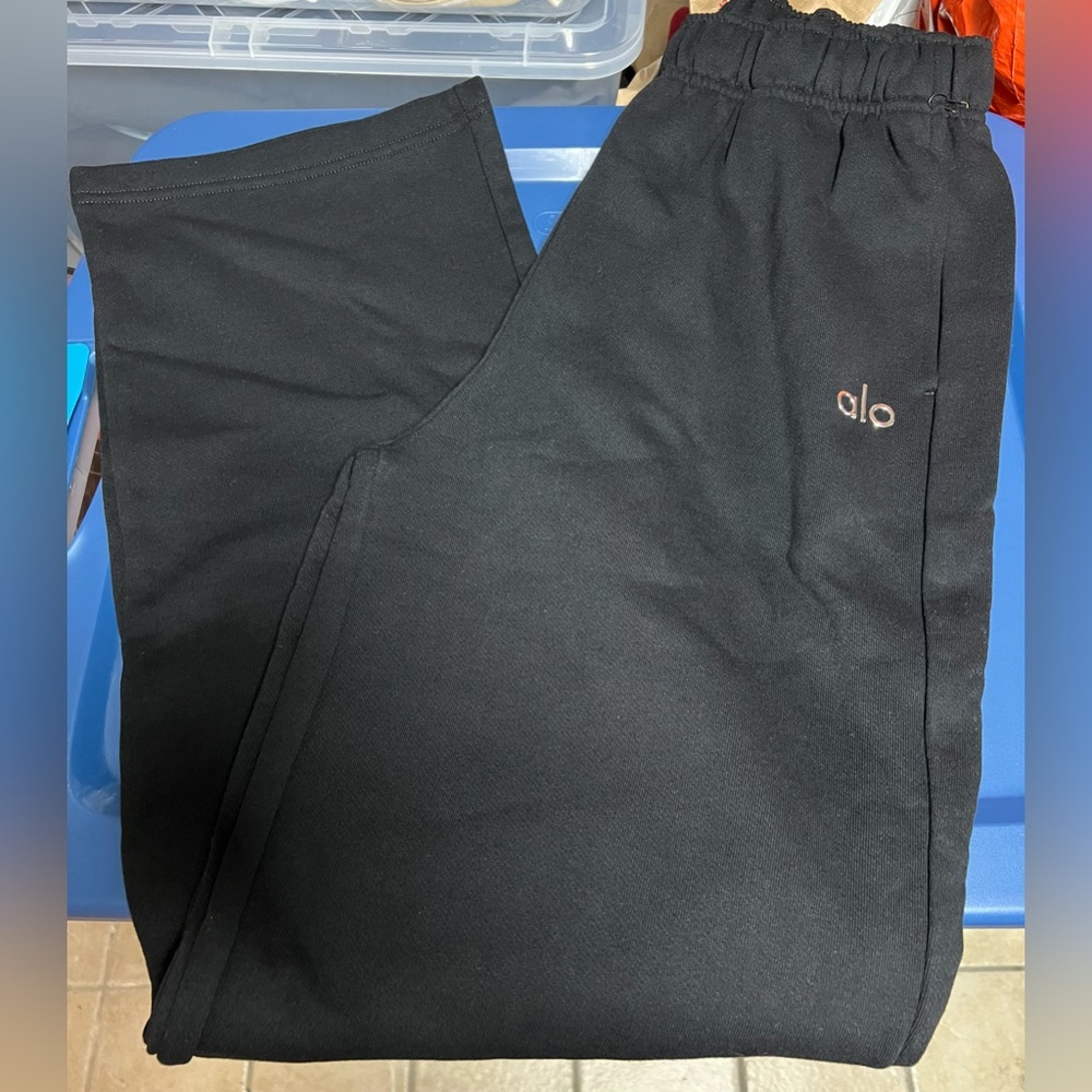 Alo Accolade Straight Leg Sweatpants Black U5012RG - Picture 8 of 8